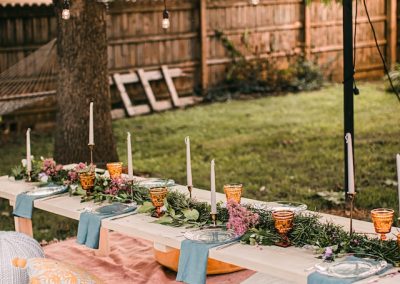Backyard picnic